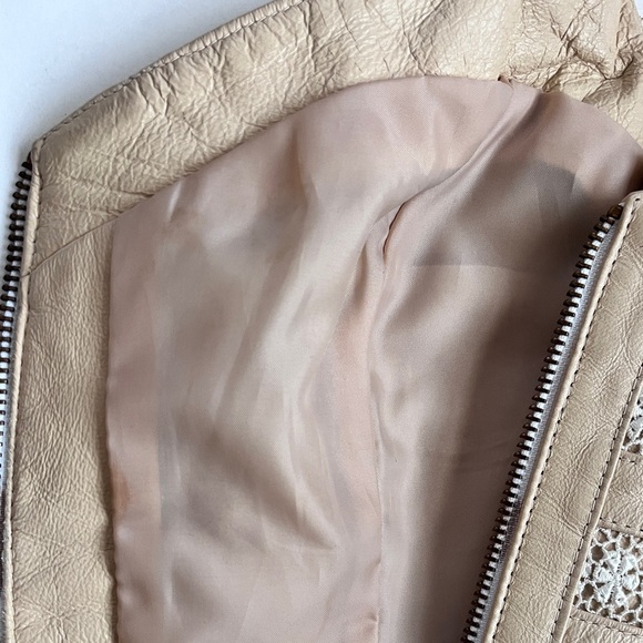 Vintage 90s SHAPE FX Women’s Whimsigoth Leather Bustier Corset Top Crochet Sz 10 - Picture 14 of 15